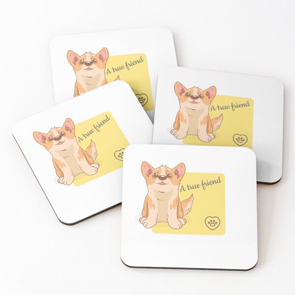 Item preview, A true friend - welsh corgi designed and sold by Hallaballoo.