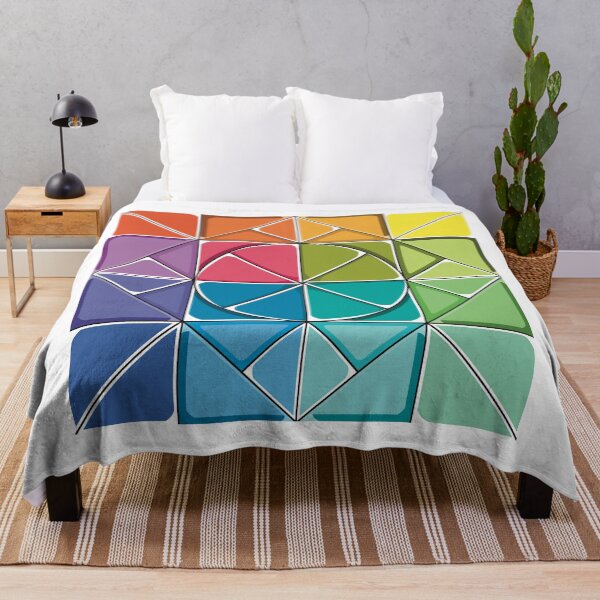 Item preview, play colors stylized circle squares designed and sold by chineiyuu.