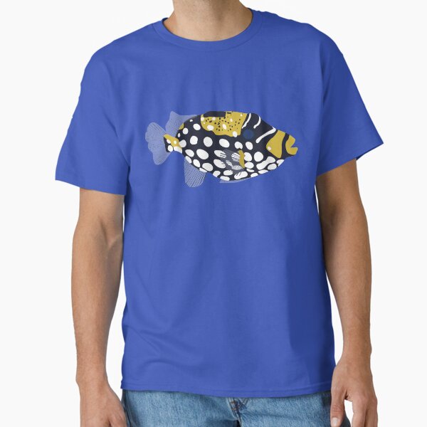 Item preview, Clown trigger fish illustration designed and sold by MickeyEdwards.