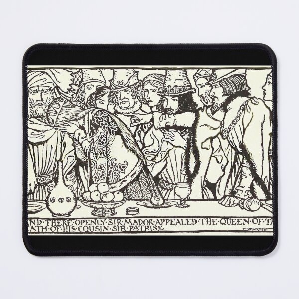Item preview, Arthur Rackham-  King Arthur- Sir Mador Appeals The Queen designed and sold by Dreamflight.