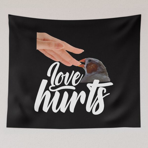 Item preview, Funny Finch Owner Design – Love Hurts Bird Owner designed and sold by TrndSttr.