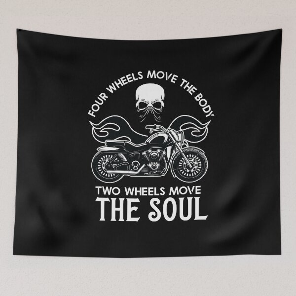 Item preview, Four wheels move the body, Two wheels move the soul designed and sold by cruzzcreation.