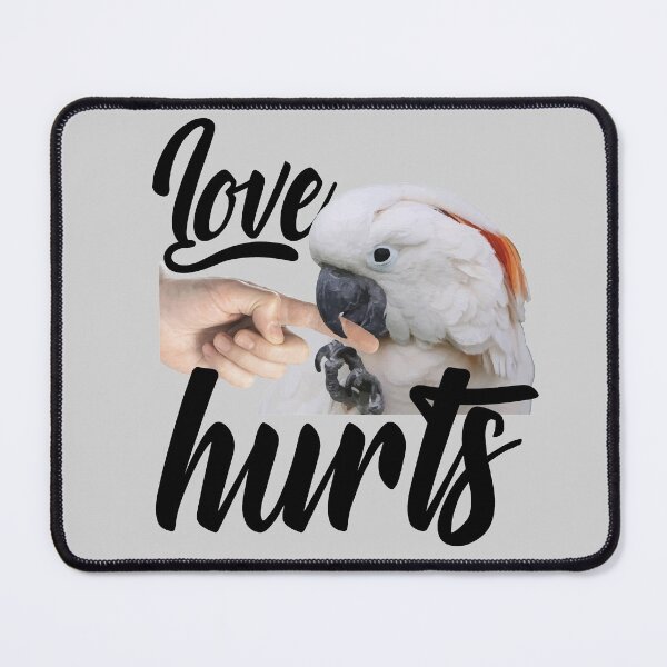 Item preview, Funny Cockatooo Owner Design – Love Hurts Bird Owner designed and sold by TrndSttr.