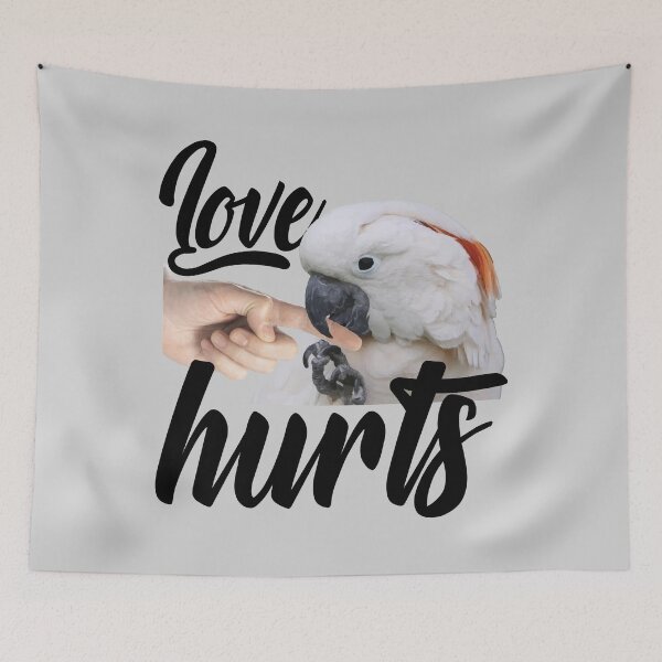 Item preview, Funny Cockatooo Owner Design – Love Hurts Bird Owner designed and sold by TrndSttr.