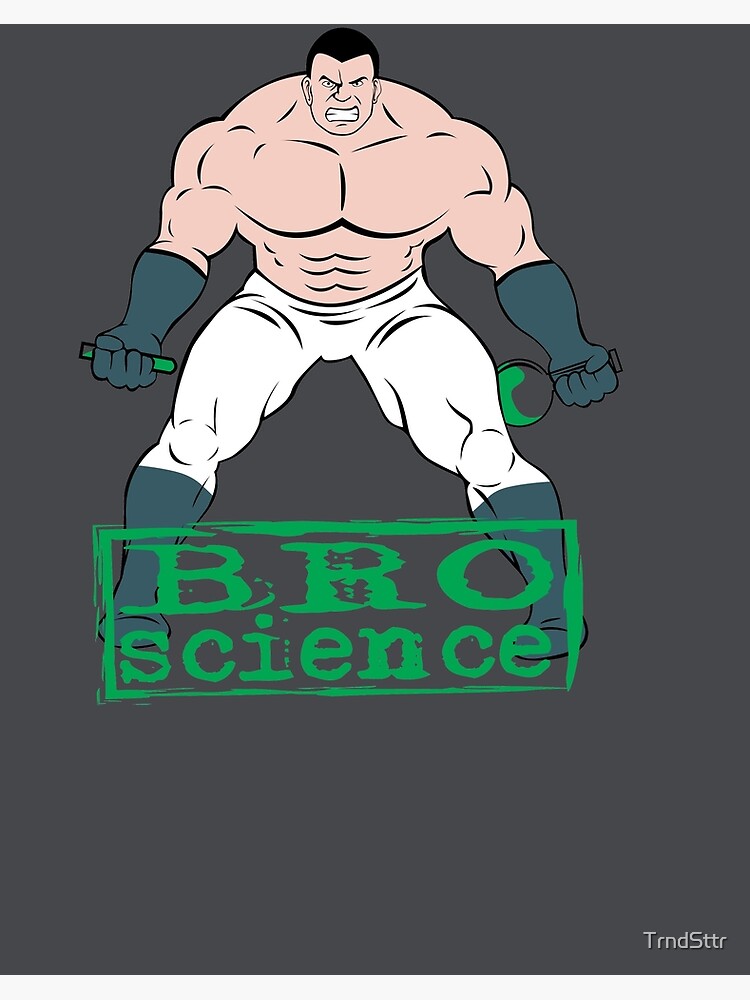 Funny Bro Science Design Gift for Bodybuilder Fleece Blanket by