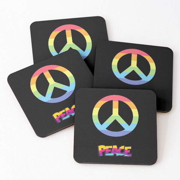 Aperçu de l'œuvre peace sign - peace symbol - funny gay & peace, rainbow and peace - lgbt and peace créée et vendue par Recti.