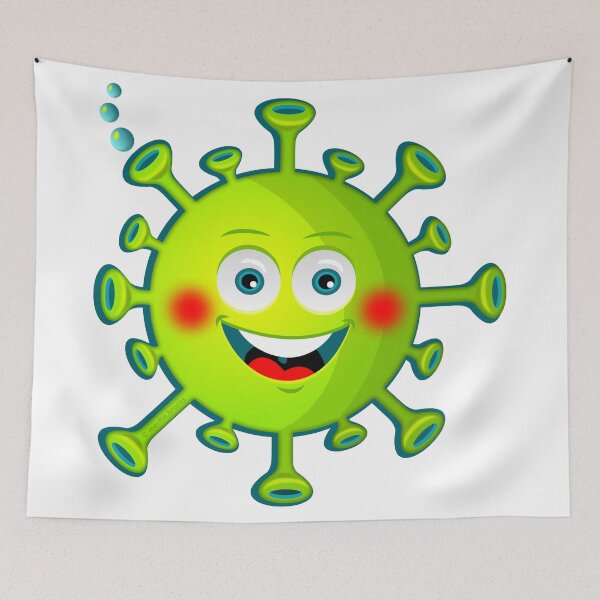 Item preview, Simonsito, the hero of our story. A brave and determined young virus designed and sold by simonsitos.