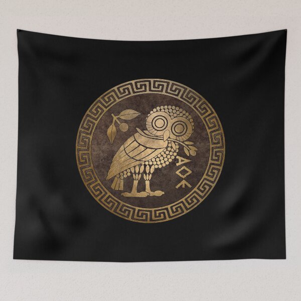 Item preview, Athens Ancient Greece Athenian Owl Symbol of Goddess Athena designed and sold by Agema Apparel.