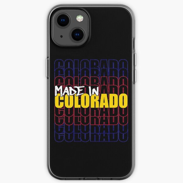 Made In Colorado State Flag Typography iPhone Soft Case
