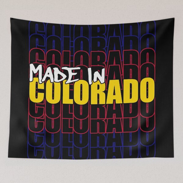 Item preview, Made In Colorado State Flag Typography designed and sold by that5280lady.
