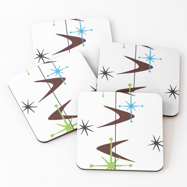 Item preview, Atomic modern abstract pattern with starburst  designed and sold by LisWilliams.