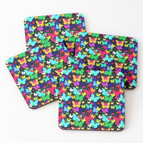 Item preview, Butterflies multicolor pattern designed and sold by cutecrazytshirt.