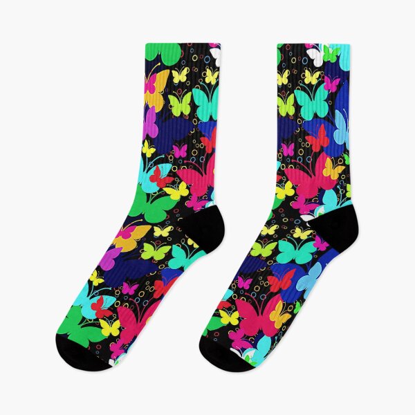 Item preview, Butterflies multicolor pattern designed and sold by cutecrazytshirt.