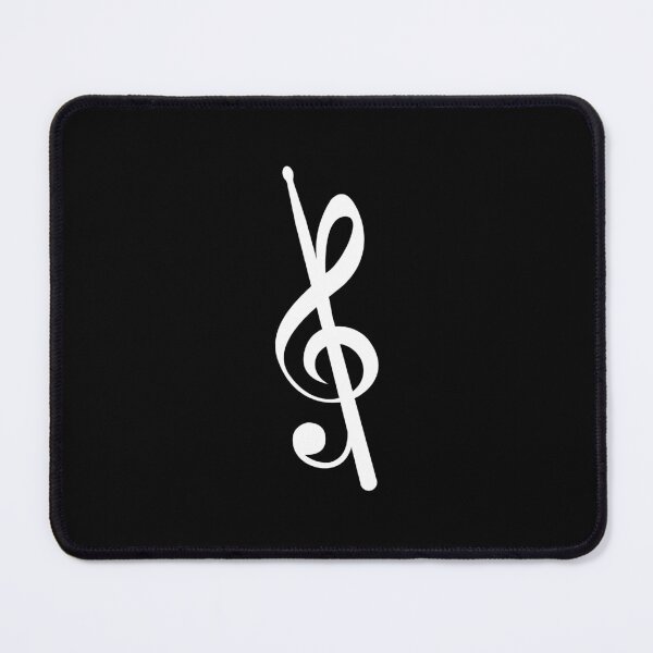 Item preview, Drummer Drumstick Clef designed and sold by playloud.