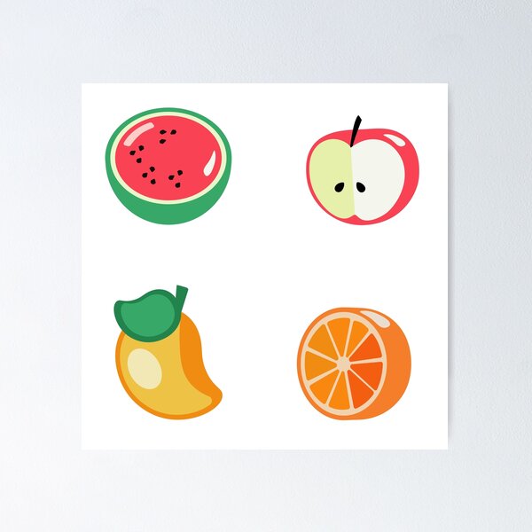 Item preview, fruit sticker pack designed and sold by Blazing-Art.