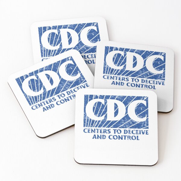 Item preview, CDC Centers To Deceive And Control American Flag Tee designed and sold by NewDayDesigns.