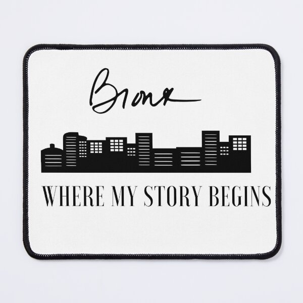 Item preview, BRONX WHERE MY STORY BEGINSWITH SKYLINE BLACK TEXT designed and sold by DoloresAlaire.