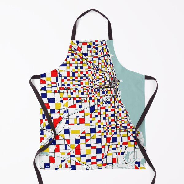 Item preview, Chicago City Map of Illinois, USA - Mondrian designed and sold by deMAP.