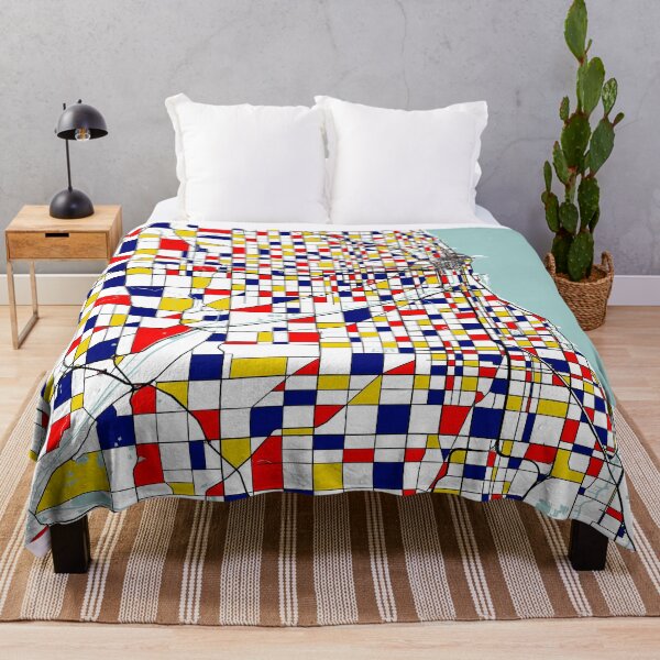 Item preview, Chicago City Map of Illinois, USA - Mondrian designed and sold by deMAP.