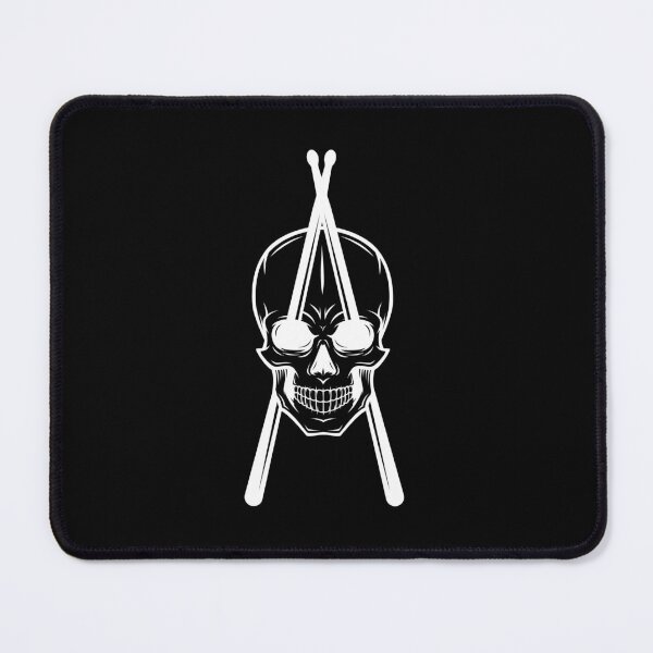 Item preview, Skull With Drumsticks Cross For Drummers designed and sold by playloud.