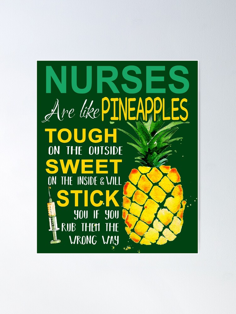 Nurses Are Like Pineapple, Funny Nursing Quotes' Water Bottle