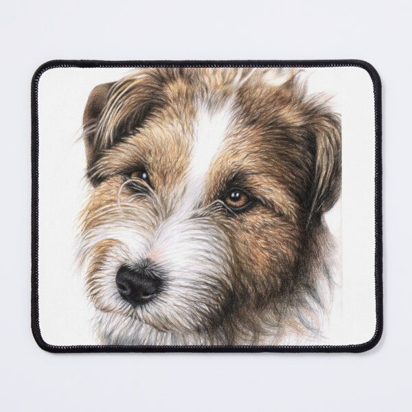 Pad & Coaster Portrait Of A Jack Russell Dog Mouse Mat 