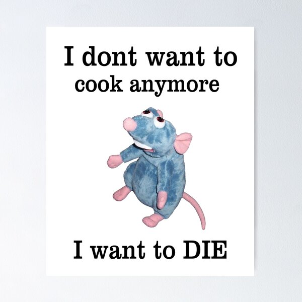 Item preview, Funny Remy Doesn't Want To Cook Anymore I Want To Die designed and sold by YADESING.