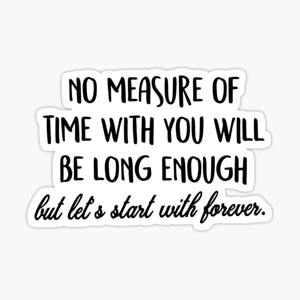Let's start with forever. Sticker