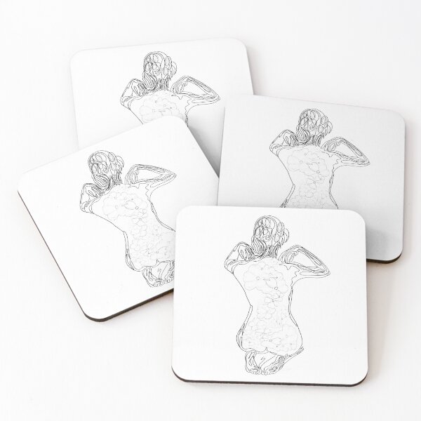 Item preview,  Artist Awakening Line Drawing by OLena Art   designed and sold by Rocky Mountain Artistry.