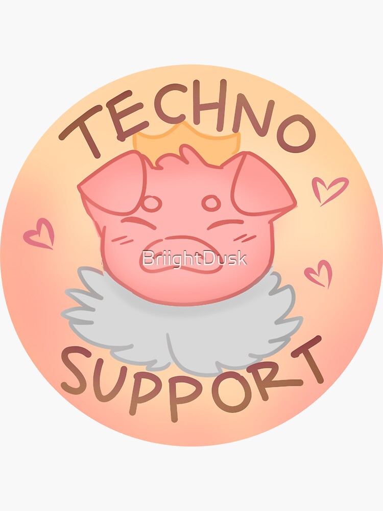 Technoblade Support Sticker for Sale by BriightDusk