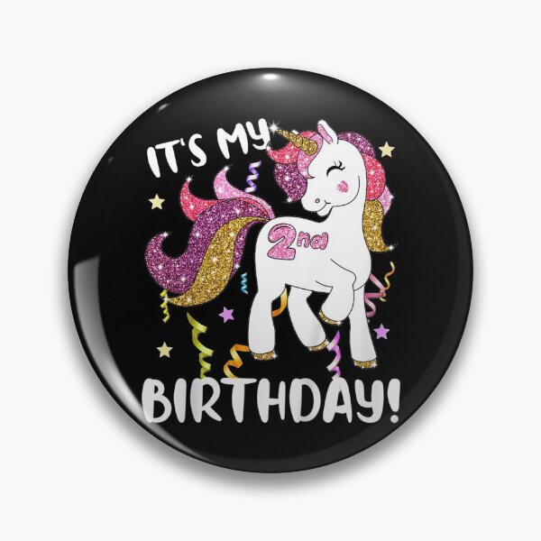 Artikelvorschau, Es ist meine 2. Geburtstagsparty 2 Jahre alte süße Einhorn-Kind-Mädchen entworfen und verkauft von CuthbertShop.
