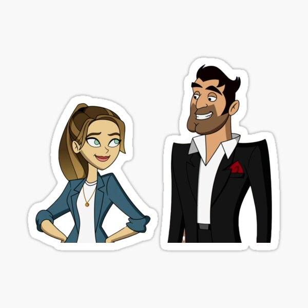 Item preview, Duo Cartoon Lucifer and Chloe designed and sold by ProfesorRemote.
