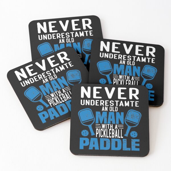 Item preview,  never underestimate an old man with a pickleball paddle funny saying for pickleball players for mom for dad for grandpa  designed and sold by mydreamcatcher.