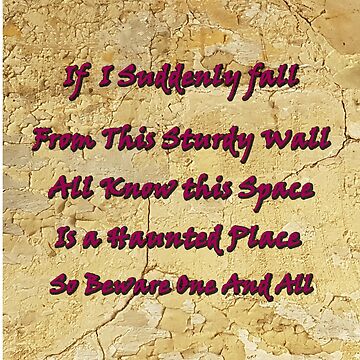 Artwork thumbnail, Haunted house halloween sign. Detect if you have a haunted house with this wall art by Inspire-me-CYK