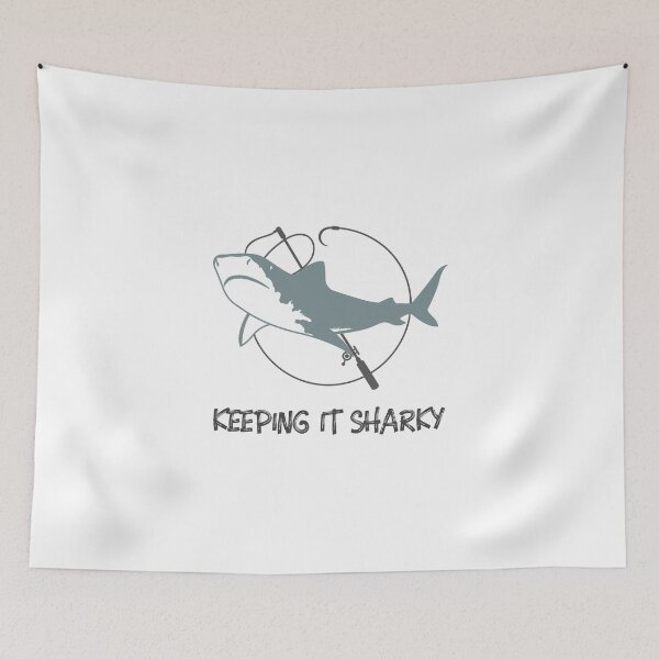Item preview, KEEPING IT SHARKY/ SHARK FISHING designed and sold by sharkychele.