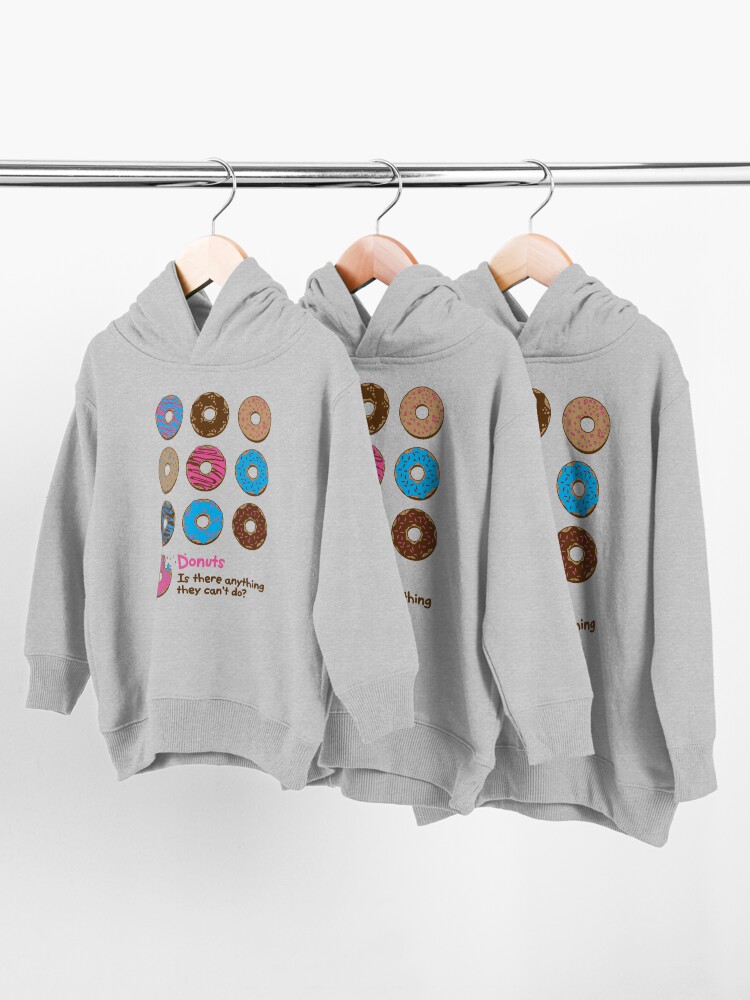 Alternate view of Mmmm donuts! Toddler Pullover Hoodie