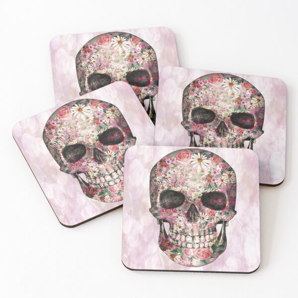 Item preview, Flower pink skull designed and sold by NoahDea.