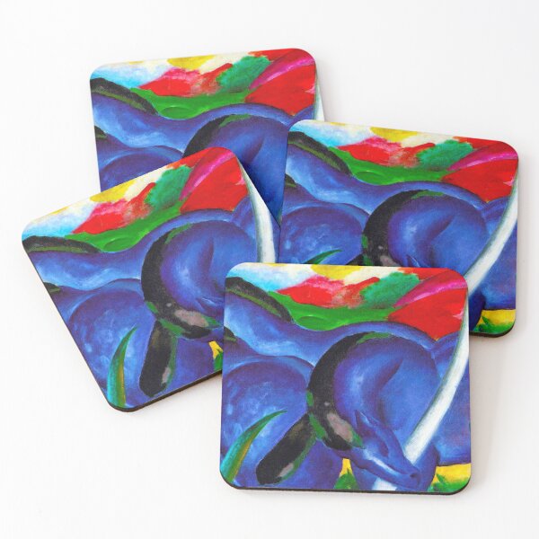 Item preview, FRANZ MARC HD - The Large Blue Horses 1911 Original Famous Painting designed and sold by Go Logo Designs.