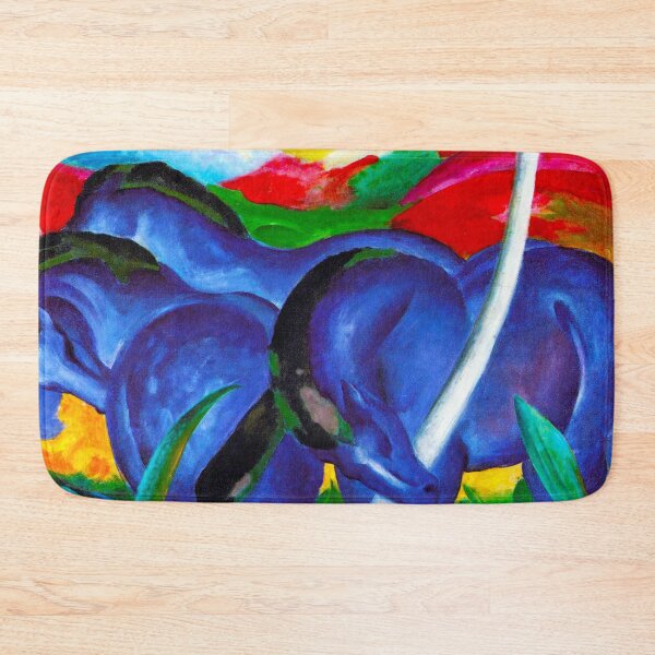 Item preview, FRANZ MARC HD - The Large Blue Horses 1911 Original Famous Painting designed and sold by Go Logo Designs.