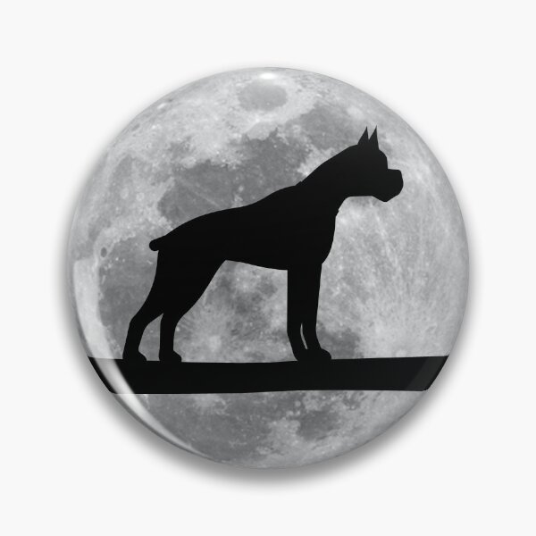 Artikelvorschau, Boxer Dog Night Moon Boxer Lover entworfen und verkauft von alaechamlal.