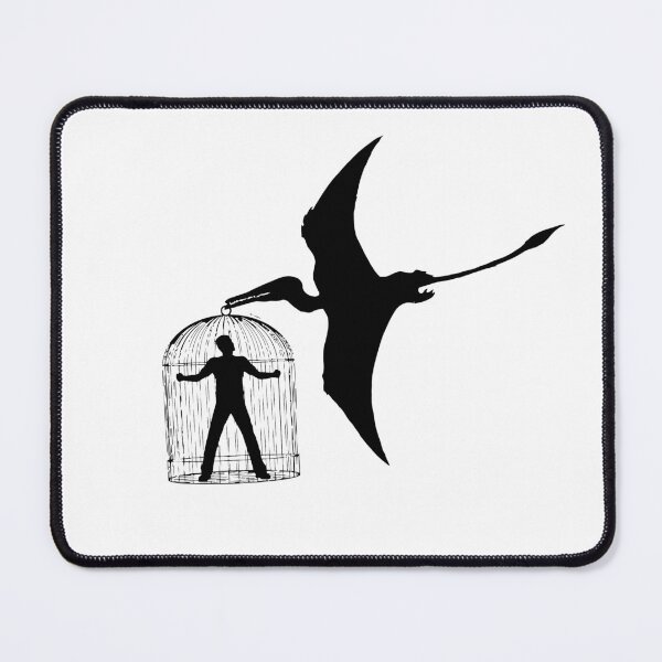 Item preview, Pterodactylus dinosaur man in a cage designed and sold by Collagedream.