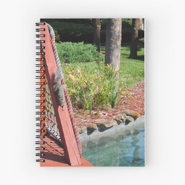 Item preview, Squirrel playing on red bridge by pond original pic designed and sold by FindYouByZ.