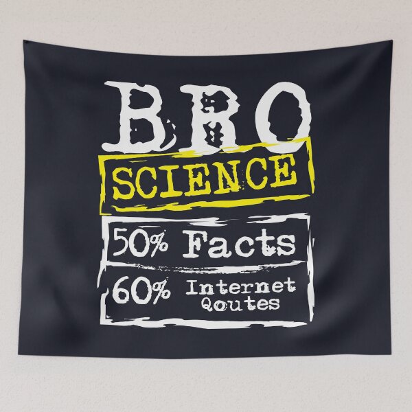 Item preview, Funny Bro Science Label - 50 Percent Facts 60 Percent Internet Quotes designed and sold by TrndSttr.