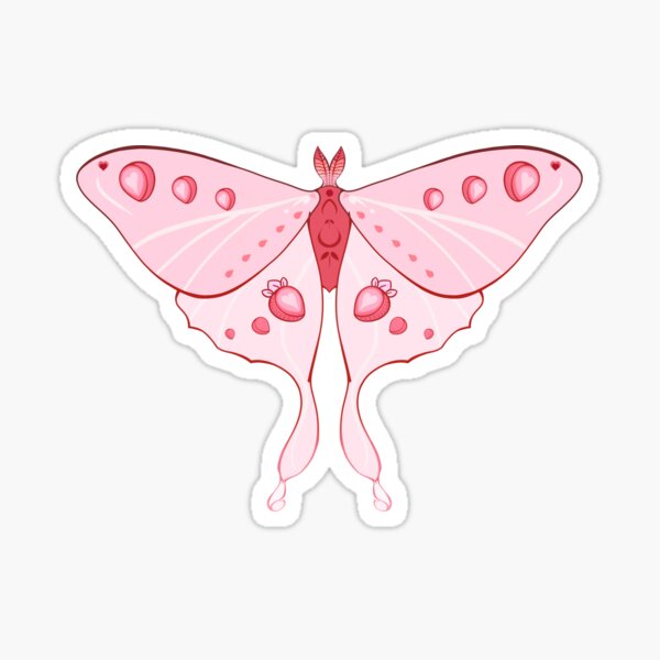 Luna Moth Sticker – Mega Kawaii Cuties