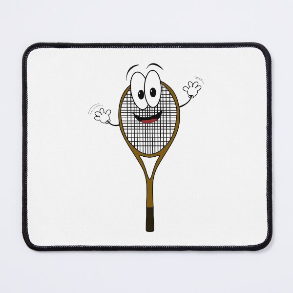 Item preview, Happy cartoon tennis rack character designed and sold by UDDesign.