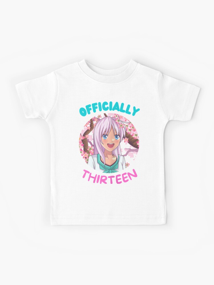 Kawaii Anime Merch 13th Birthday Girl Gifts 13 Years Old Shirt