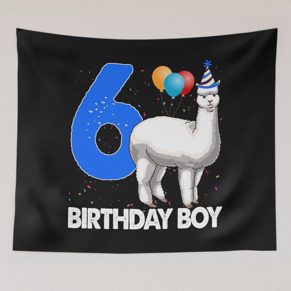 Item preview, Birthday Boy 6 Alpacas designed and sold by Bendthetrend.