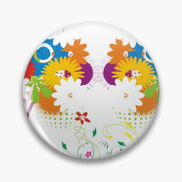 Item preview, Flat Design, Spring Floral illustration, Swaged flowers, swirl flower  designed and sold by taherismail.