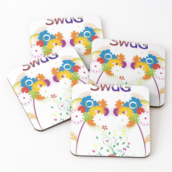 Item preview, Flat Design, Spring Floral illustration, Swaged flowers, swirl flower  designed and sold by taherismail.