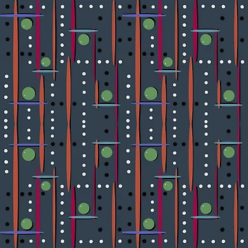 Artwork thumbnail, Retro Geometric Pattern by TanglePatch